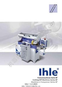 切断机 - IHLEGerhard lhleHartmetalle+Werkzeuge e.K.样本