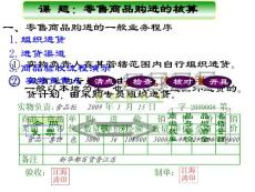 課題：零售商品購進的核算