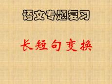 語文專題復(fù)習(xí)