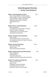 Dealer Management Workshop-E