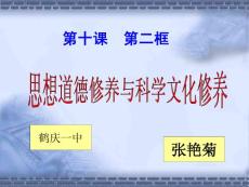 高中政治：4.10.2《思想道德修养与科学文化修养》课件（3）（新人教版必修3）