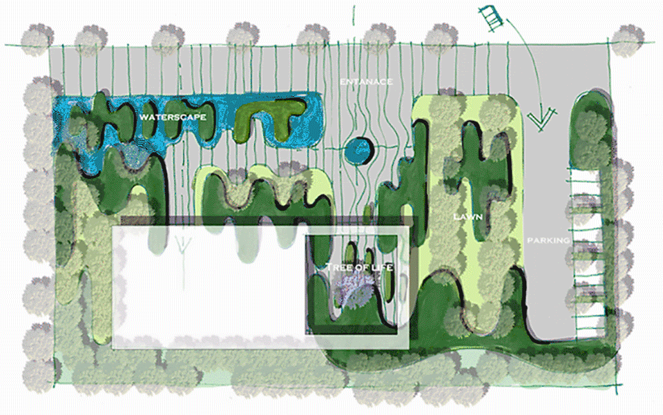 ▼平面推演过程,planing evolution process  犁墨景观