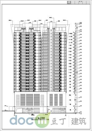 某地區二十四層住宅樓建築施工設計圖