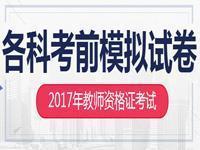 教師資格考試各科考前模擬試卷匯總