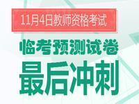 2017年教师资格考试各科预测试题及解析